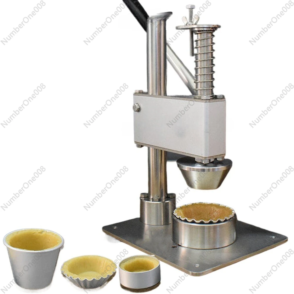 Easy Release Tartlet Mold, Household Manual Press for Baking Egg Tarts, Stainless Steel Multi-Size Pastry Tool