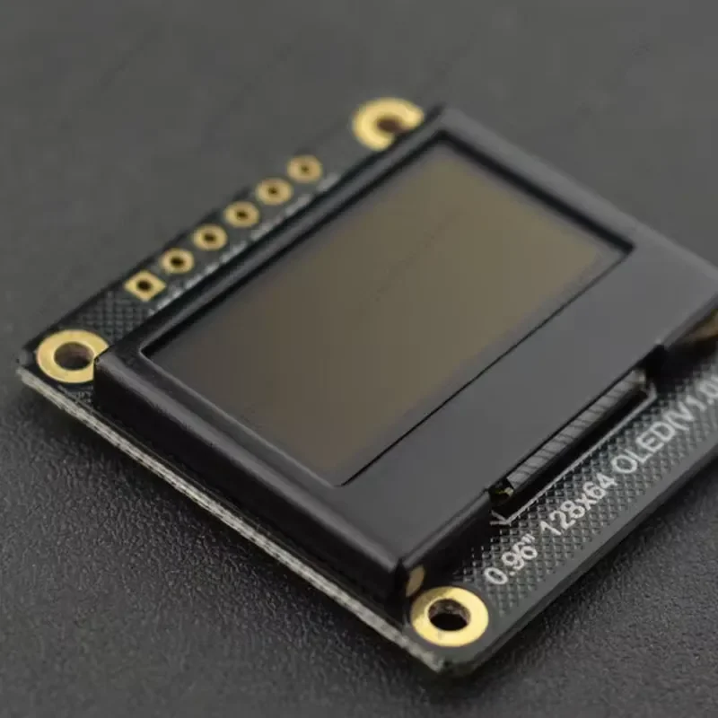 for 0.96 Inch 128x64 Monochrome OLED Screen Module with IIC SPI Interface High Contrast Low Power Consumption Compact Design