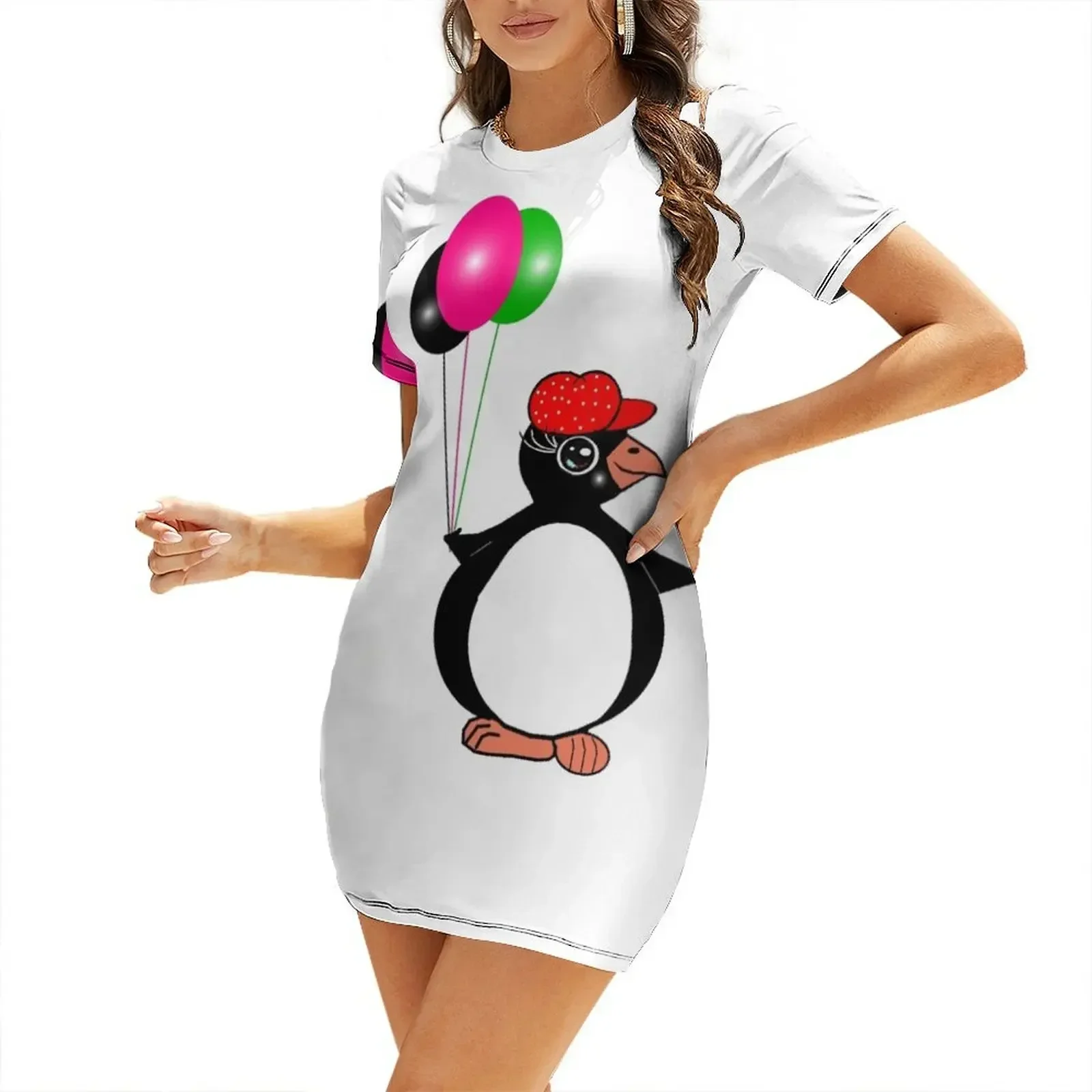 penguin Short-Sleeved Dress dress for women 2026 elegant women's dresses sale summer women's dress 2026