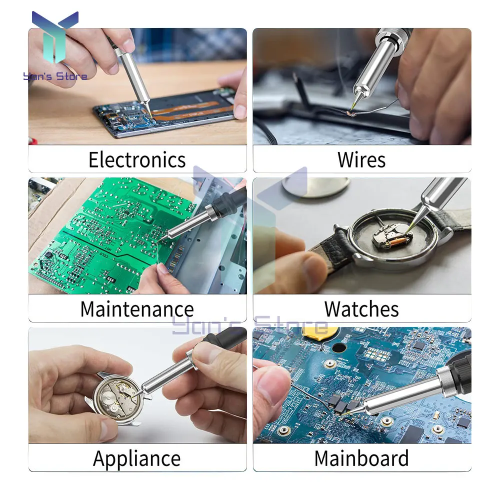 8898 SMD Rework Soldering Station 2 In 1 Hot Air Soldering Iron LCD Digital Display Welding Station For BGA PCB IC Repair Tool