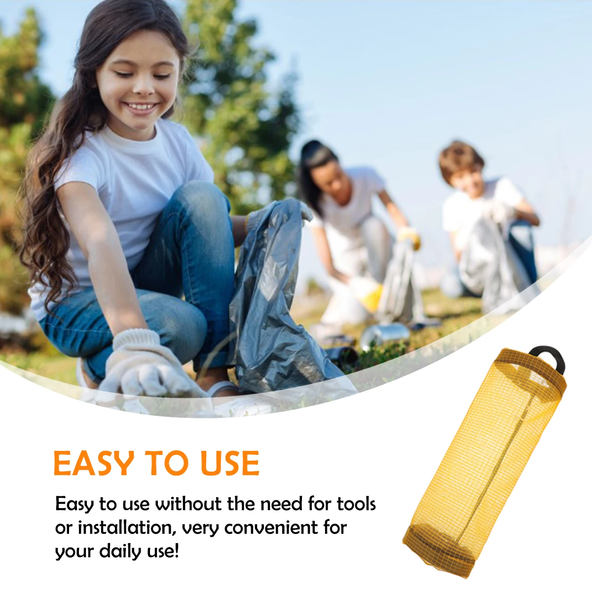 

Storage Bags Kitchen Organizer Grocery Bag Holder Plastic Trash Dispenser Hanging Design Door Hook Portable Mesh Carrier