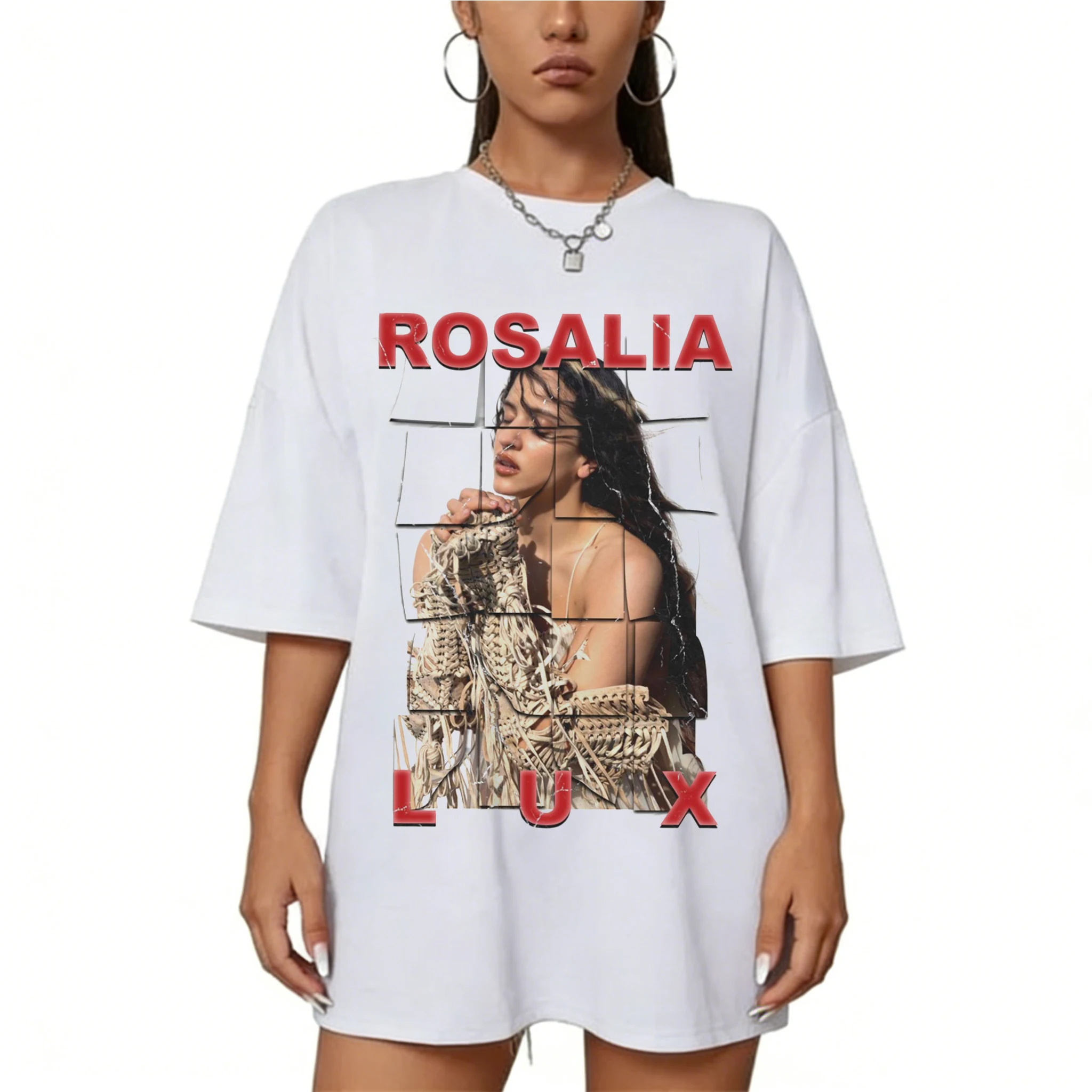 Rosalia Lux Tour 2026 T-shirt Vintage Graphic Print Cotton Tee