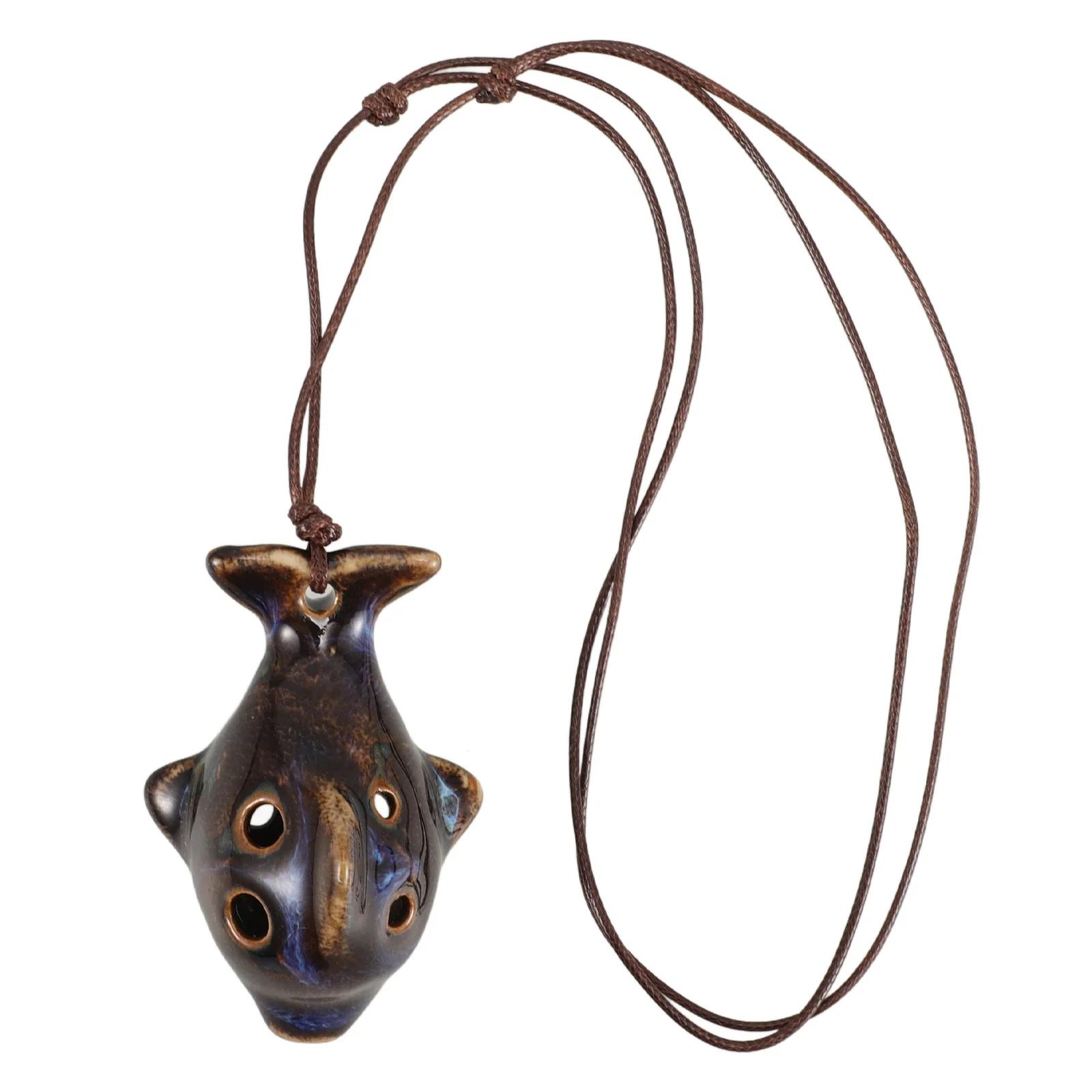 أداة الأكرينا ذات 4 فتحات دولفين سيراميك لموسيقى الرياح هدية للمبتدئين أداة ممارسة محمولة