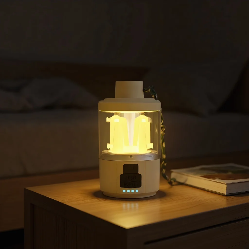 

Многофункциональный портативный светодиодный фонарь для кемпинга, перезаряжаемый, с теплым светом и функцией Power Bank для экстренных ситуаций, для рыбалки и палаток на открытом воздухе