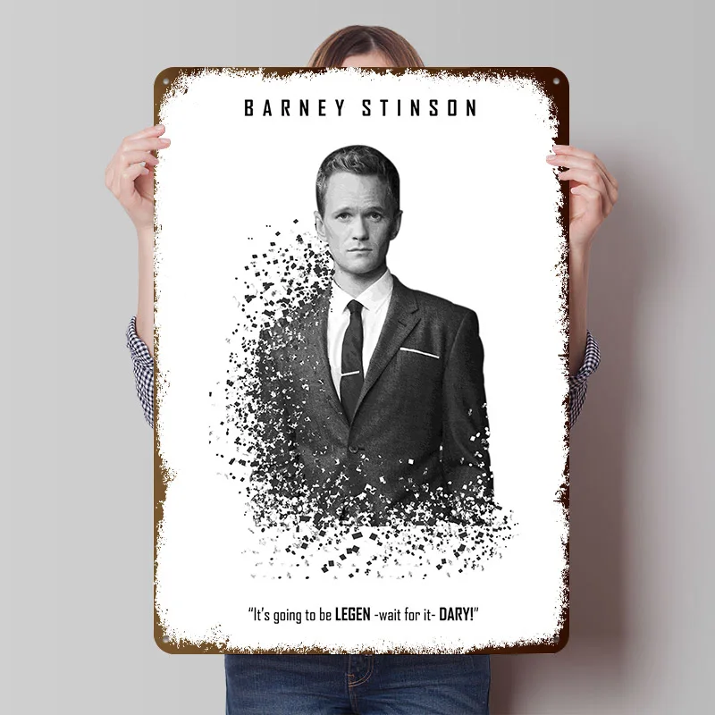 Legendär! Metallposter Individualisierte Wandkunst Retro Vintage Metallschilder für Badezimmer-Dekor Raumzubehör Gaming-Dekoration