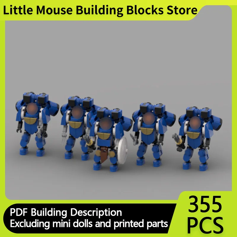 

Popular Games 40K Model Building Moc Bricks Hammer Battle Mech Collection Technology Blocks Gift Modular Christmas Toys DIY Sets