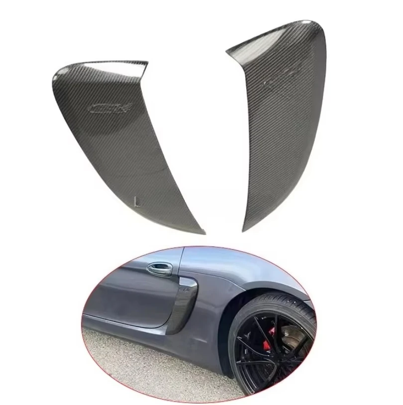 

Carbon Fiber Air Outlet Suitable Side Vent For Porsche Cayman Boxster 981 GT4 Body Kit