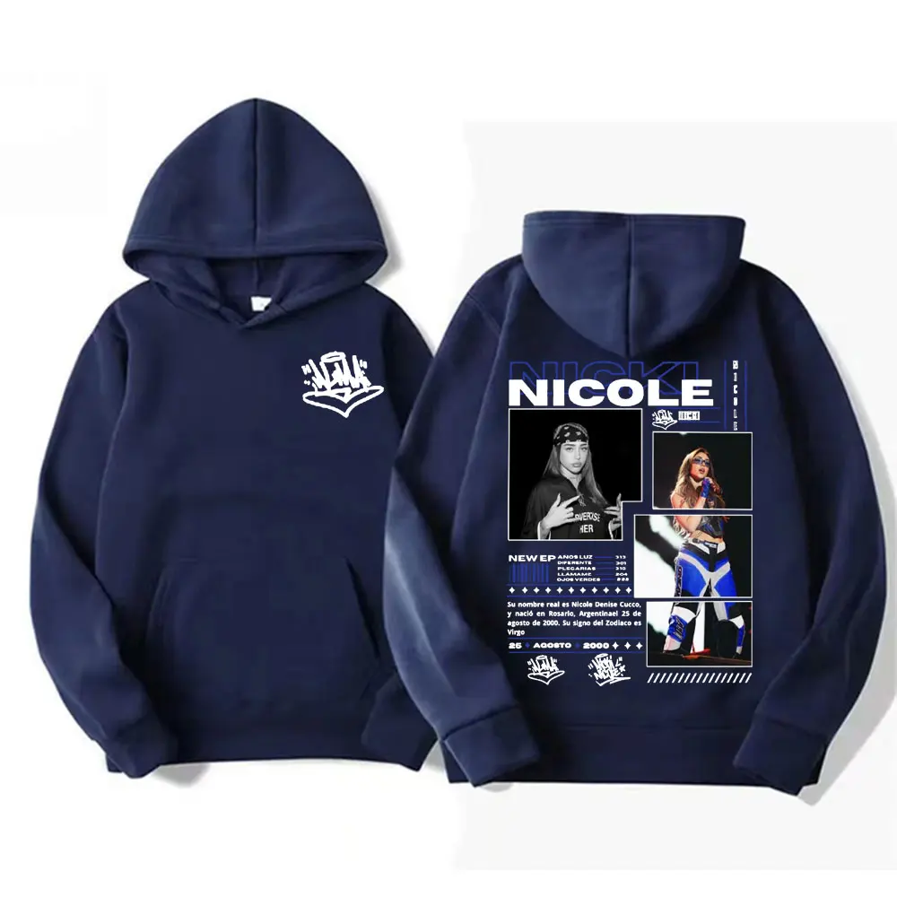 Rapper NICKI NICOLE Tour 2025 Print Hoodies Men Women's Hip Hop Harajuku Streetwear Hoodie Casual Fleece Long Sleeve Sweatshirts