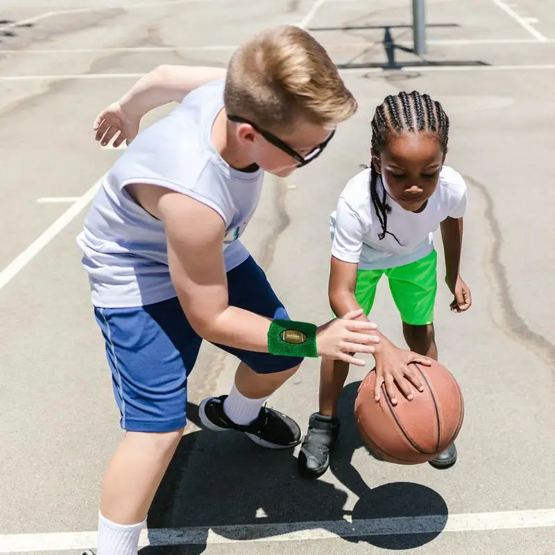 Bandeaux de poignet de sport pour enfants Bandeaux de poignet pour enfants Accessoires de bandeaux de sueur pour basketball, baseball, football,