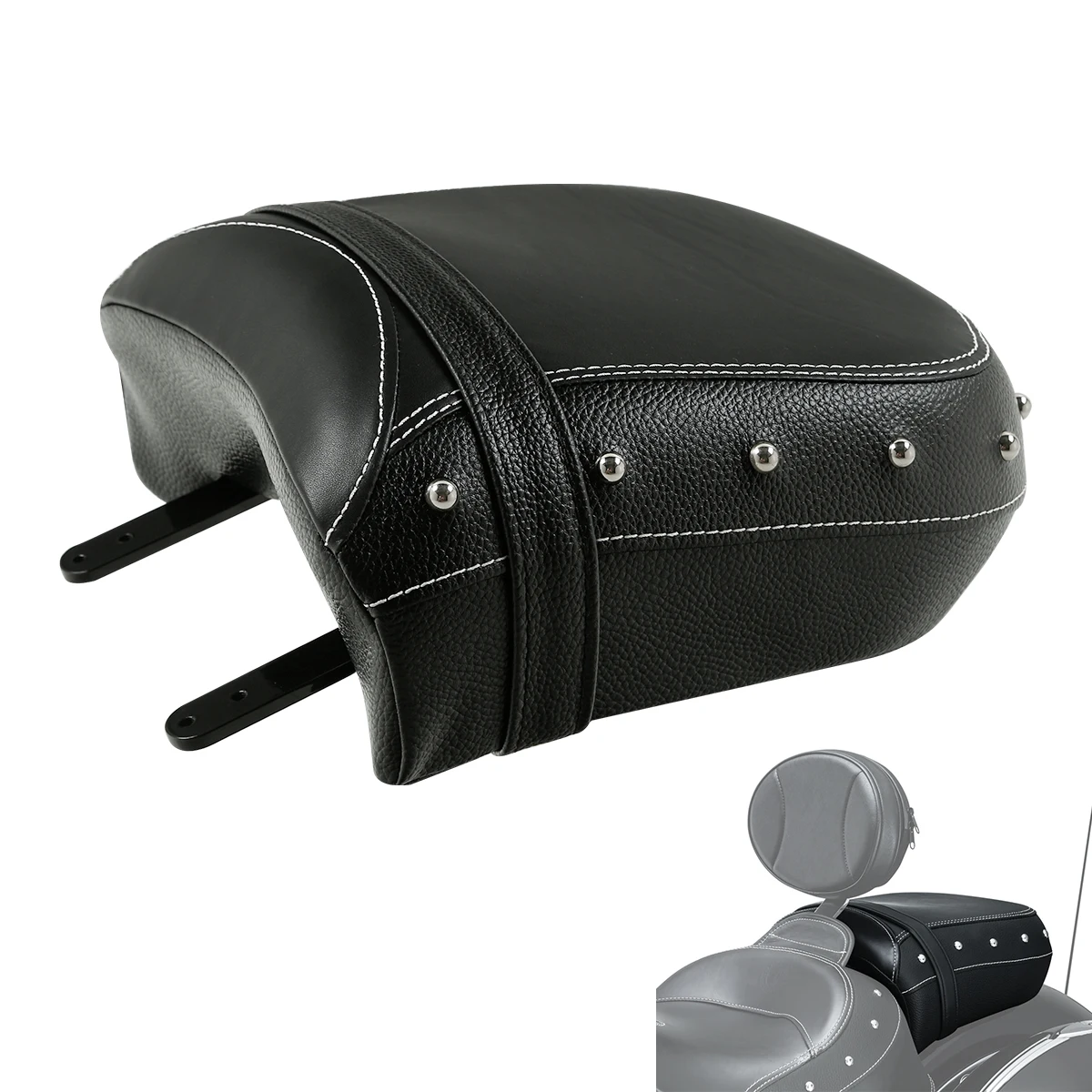 Black Rear Passenger Seat Fit For Indian Chieftain Dark Horse Springfield Roadmaster
