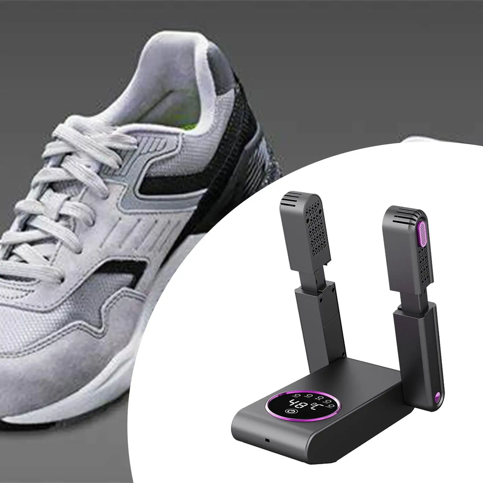 Electric Shoe Dryer 360 Degree with Timer Heat Blower for Hats Travel Gloves