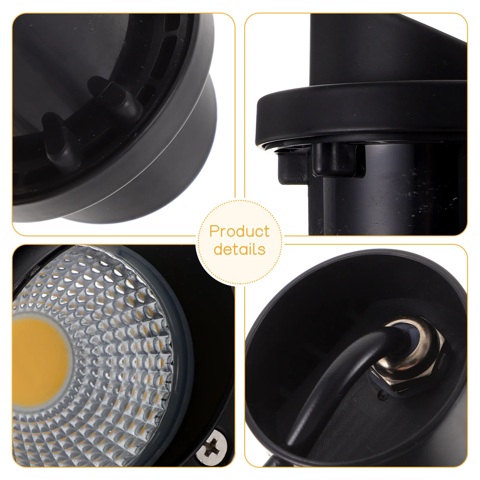 

Waterproof LED Ground Lights ABS IP65 Low Voltage Landscape Lighting for Garden Fence Deck Pathway Yard Patio Durable Heat