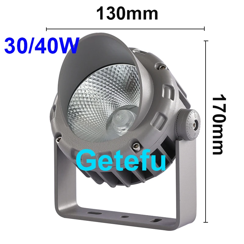 LED COB Gartenbeleuchtung 20W 30W 40W 50W Outdoor-Spike-Rasenlampe Wasserdichte LED-Leuchte Gartenweg-Spotlights AC110V 220V – Detail 3