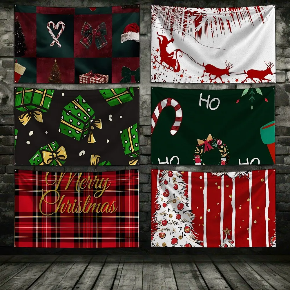 2026 Christmas patterns Flag 3X5 Ft Personalized Flags Design Your Image Funny Tapestry Poster Dorm Room, Living Room, Bedroom