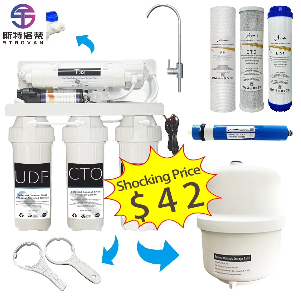 

STLF Smart Water Filters for and Hotel Use 5th Grade Reverse Osmosis System Easy Under Sink Installation