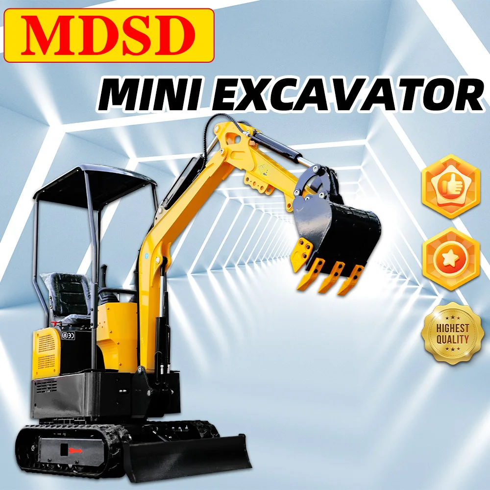 Excavator Mini 0.8-2T Kustom, Pengoperasian Mudah, Mesin EPA EURO 5, Excavator Kecil Serbaguna Untuk Lanskap Dan Pertanian