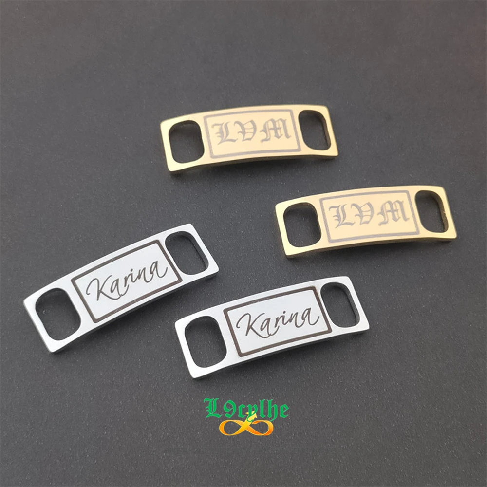 Custom Name Shoe Tag Personalized Jewelry Name Shoe-buckle Best Friends Gift Customized Shoe Fastener Stainless Steel BFF Bijoux