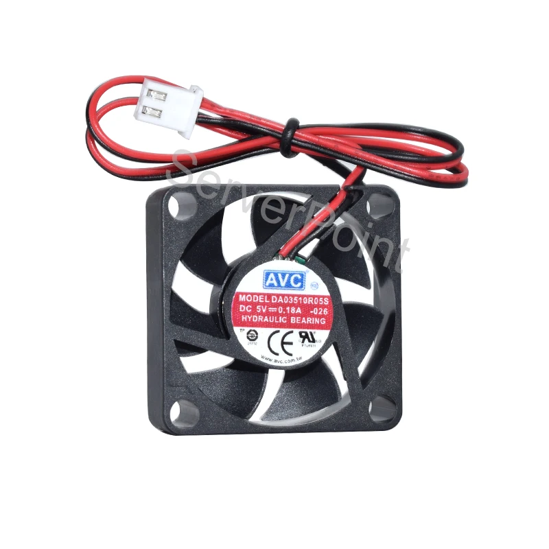 

Well Tested For AVC DA03510R05S DC5V 0.18A 3.5CM 3510 Two Pins Square Cooling Fan