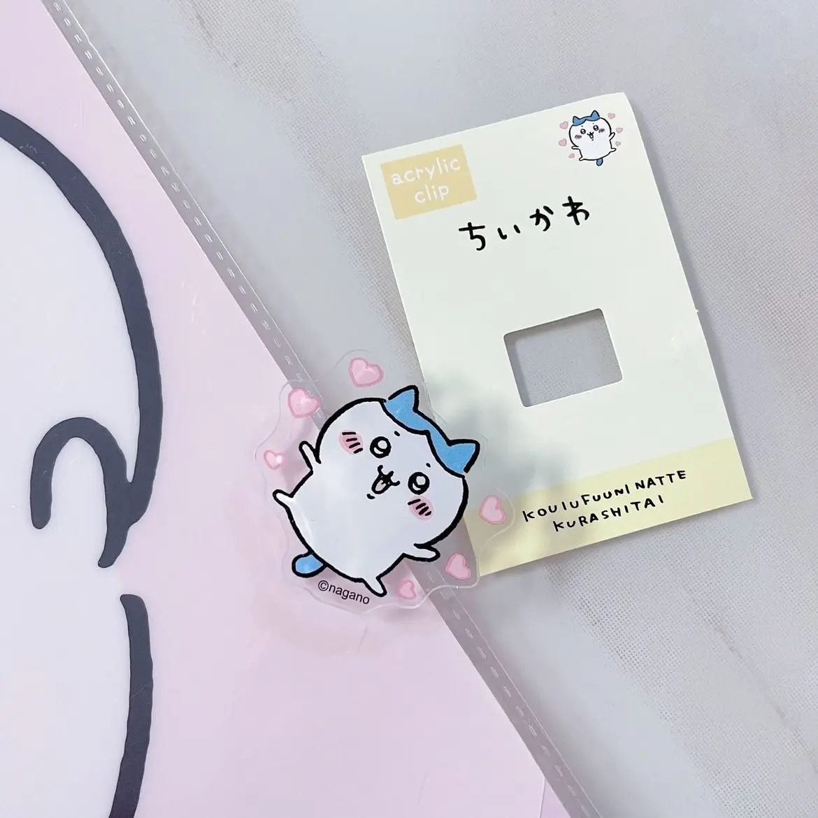 Leuk cadeau Chiikawa Hachiware Usagi pp clip foto notitie acryl notitie kleine clip