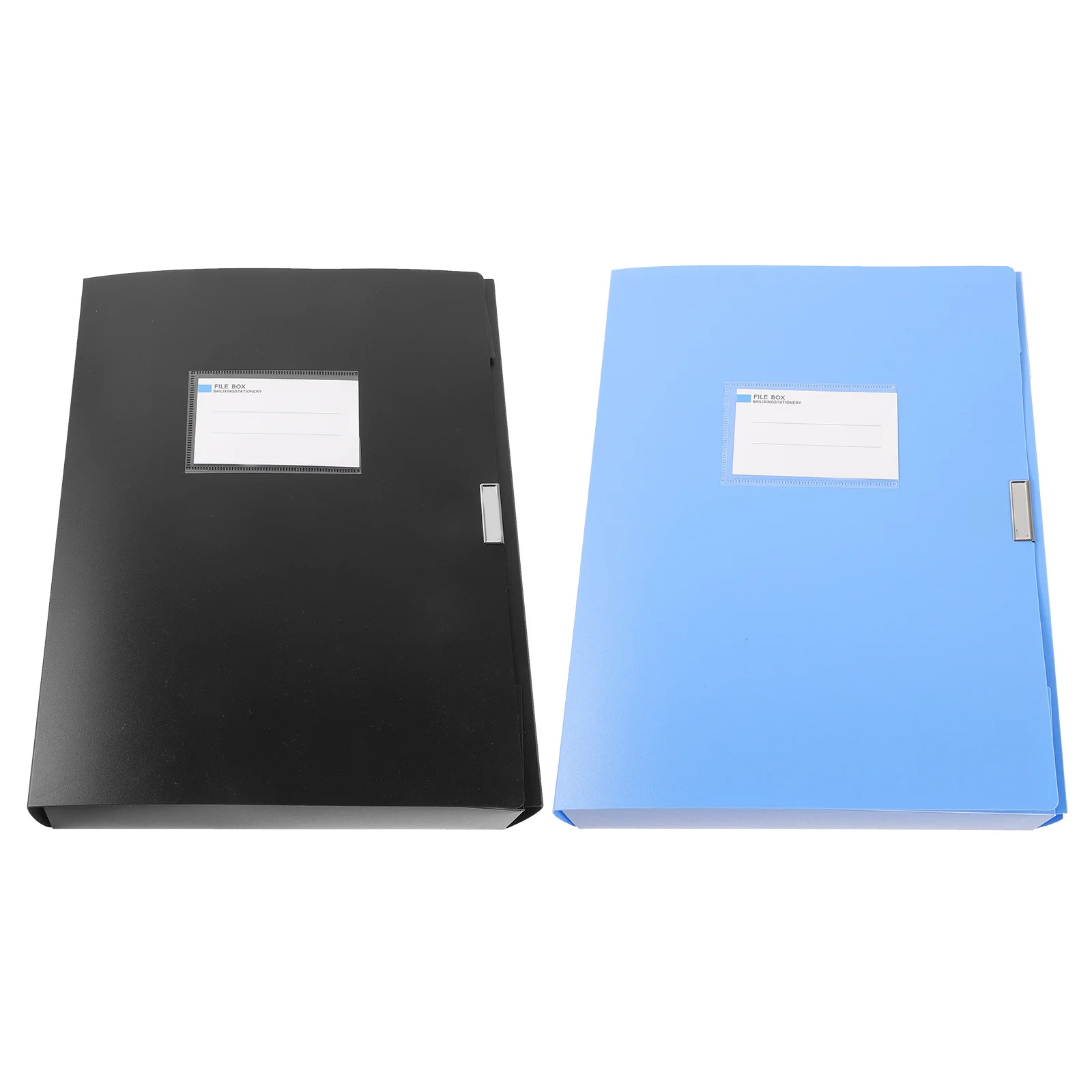 

2Pcs File Folder Organizer Large Capacity A4 File Storage Box Desktop Document Organizer Office Paper Holder