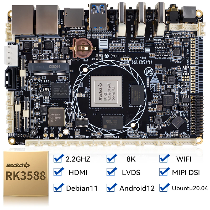Picture 3: RK3588 Development Board Programmable Controller RS485 Interface  OS 8-core 64-bit Processor for Industrial IoT