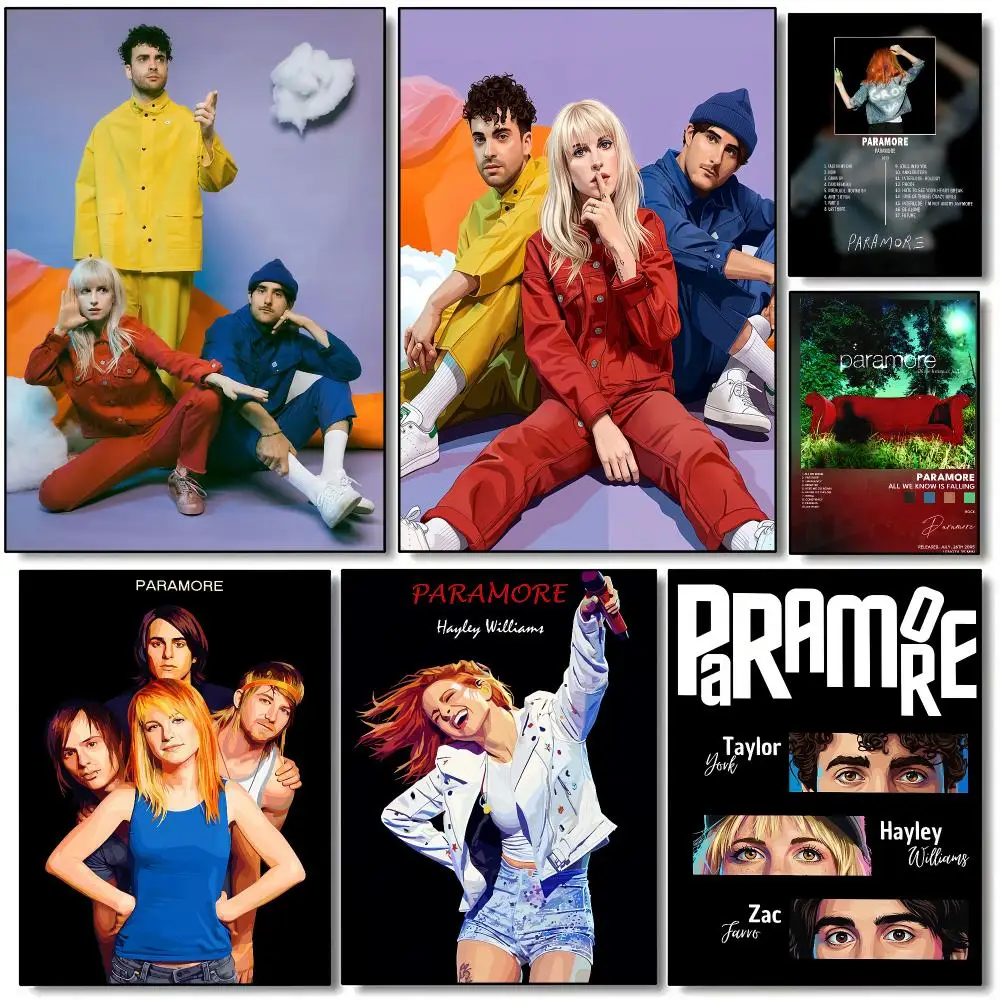 Rock Band Album P-Paramore Poster HD Wall Art Aesthetic Home Decor for Living Room Bedroom Café Office Stylish Gift