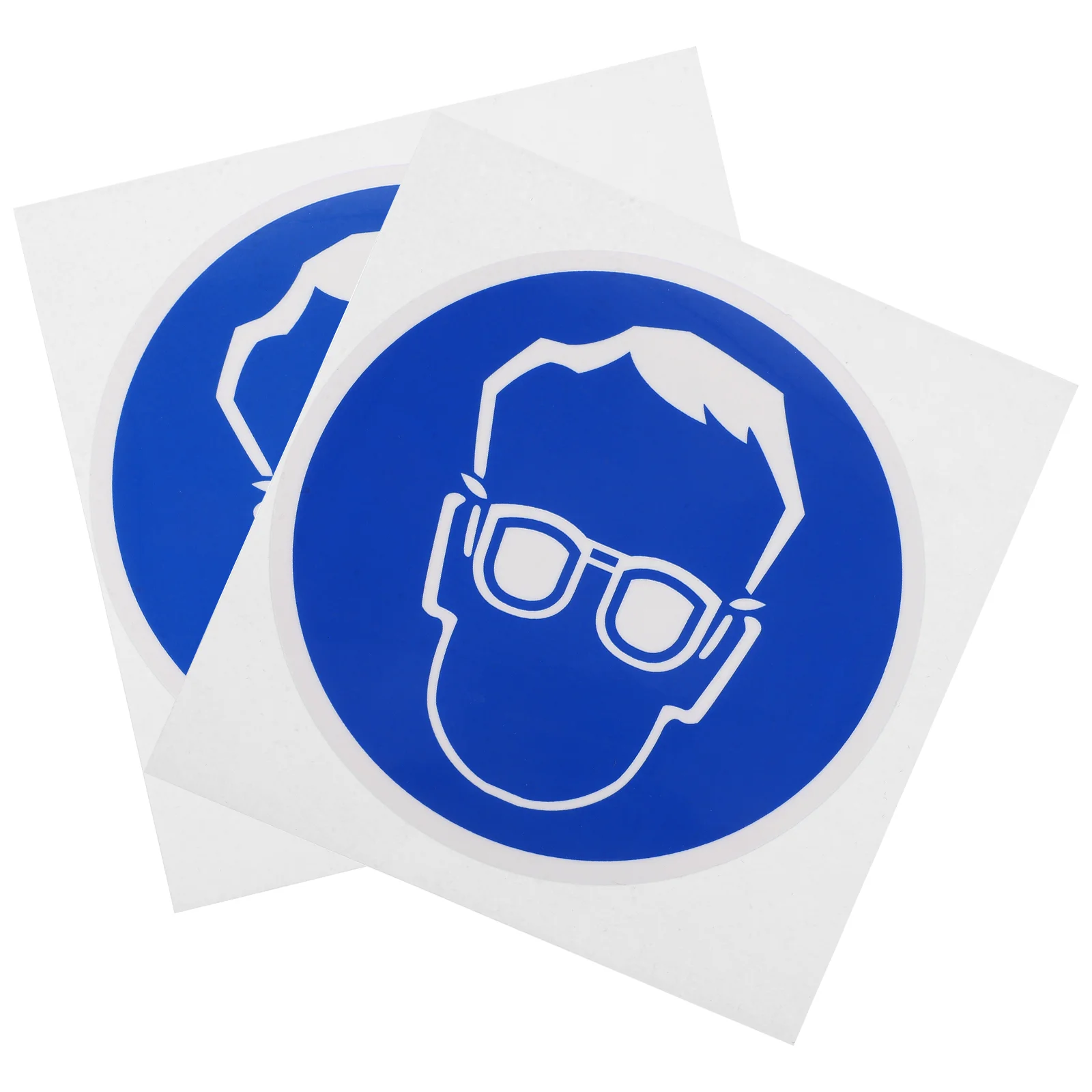 2 Pcs Stickers Goggles Wear Glasses Logo Protective Sign Protection Safety Label