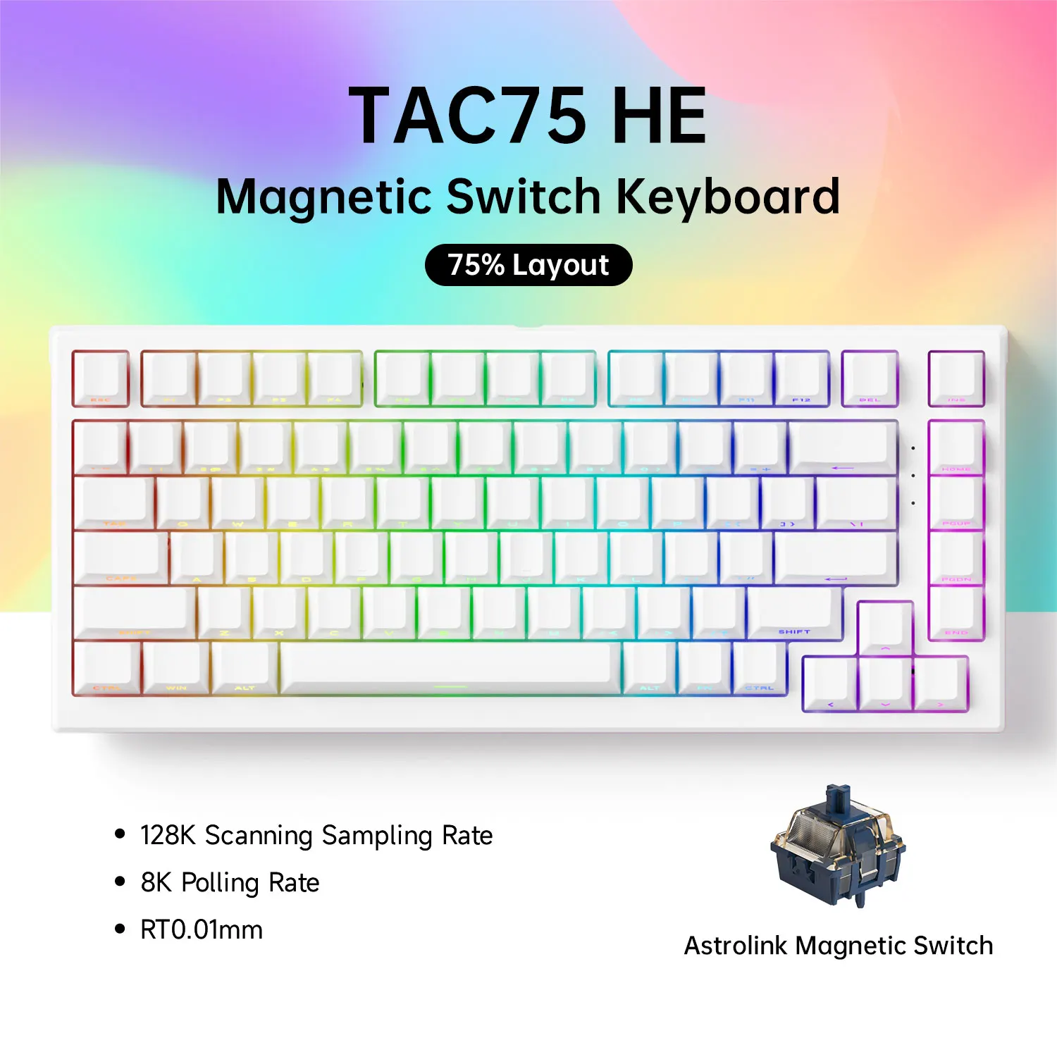 AKKO TAC75 HE 磁気スイッチキーボード 75% ゲーミングキーボード