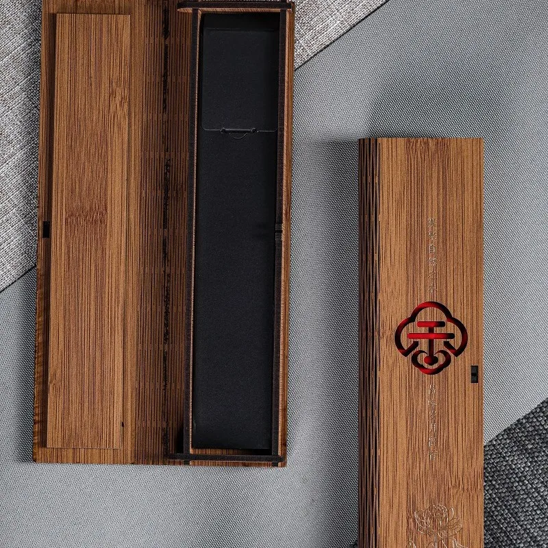 21cm Wood‑textured/Incense Storage Box Lotus Flower Household Joint Mortise Technology Moisture-proof Temple Worship Study Room