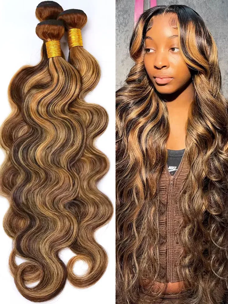 

Моссливо # 4/27 Выделенный пучок человеческих волос Объемная волна Медовый блондин Омбре Цветное наращивание 30-дюймовые волосы Remy Virgin Двойной уток