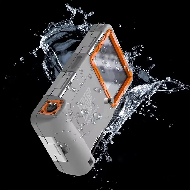 Shellbox Professional Waterproof Case For iphone 14 Pro Max 13 Xs X XR 7 8 14 Plus SE 15M Depth Diving Cover Shockproof Funda