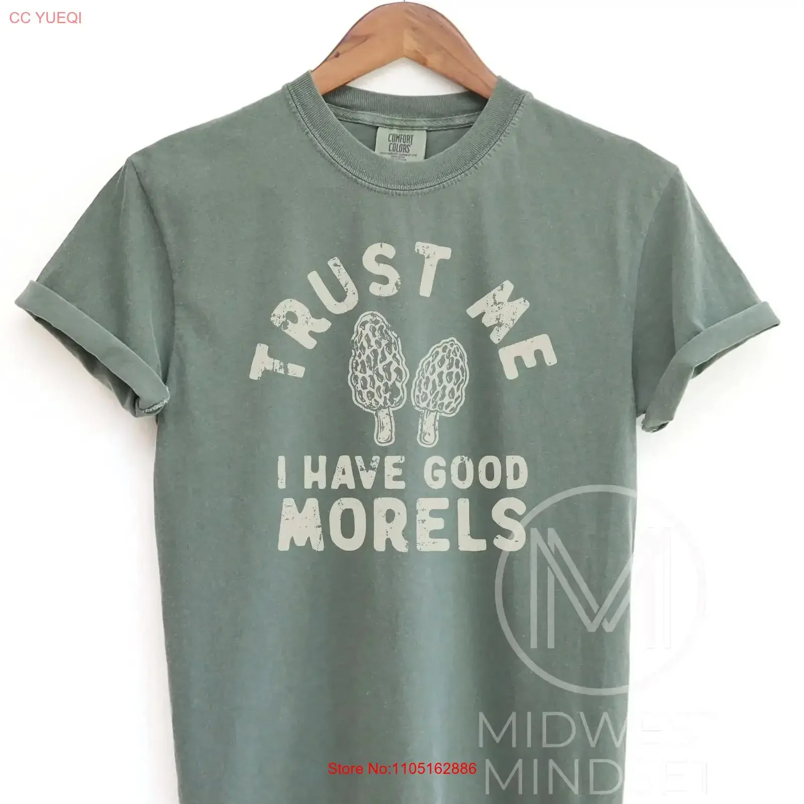 موريل الفطر تي شيرت ثق بي لدي موريلز جيدة الصيد Cottagecore Shroom Goblincore خمر غسلها تنوعا تنفس #1
