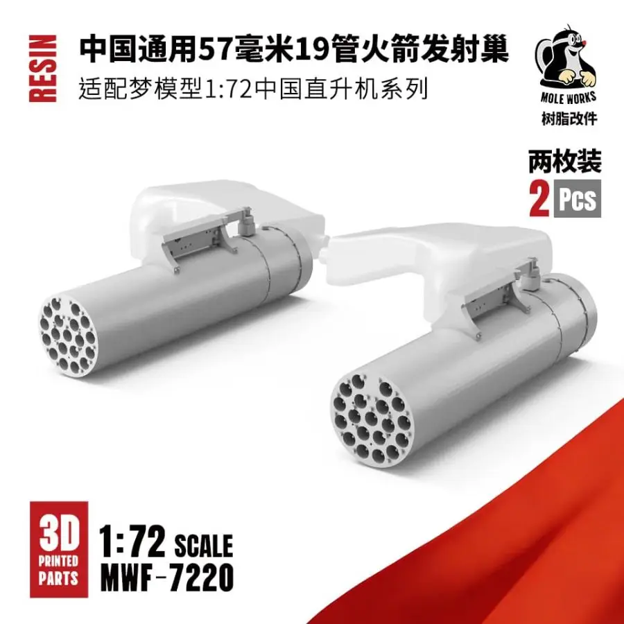 DREAM Z-20J Marinehelikopter+Onderdelenset DM720030 1/72 (Propellerhub/Raketpod/Landingsgestel/Atmosferische sensor/AKD-10 Raket)