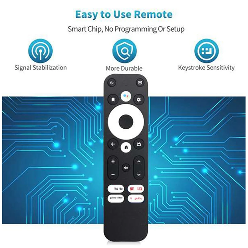 Control remoto Android TV Box para MECOOL KM2,KM2 Plus,KM7 Plus,KD3, KD5 para MECOOL/ONN KM2 Plus