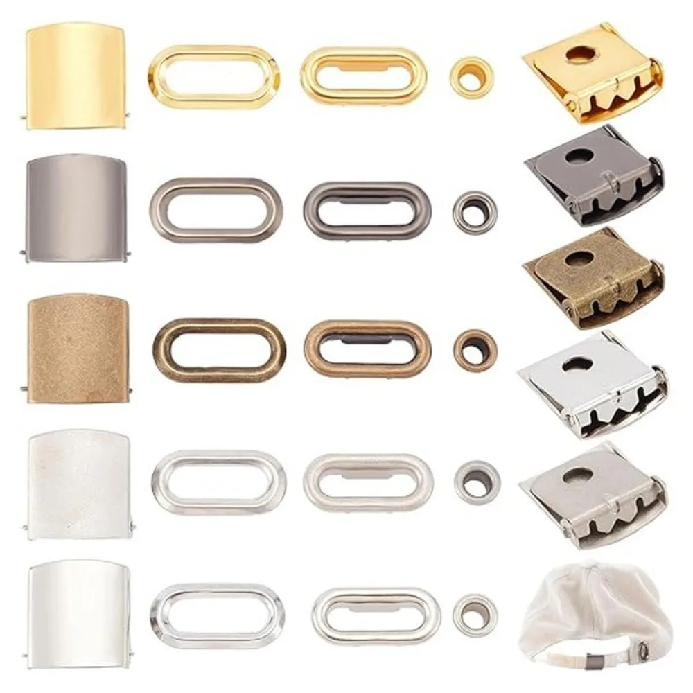 Stainless Steel Cap Buckle Adjustable Closure Cap Repair Baseball Cap Buckle Baseball Hats Replacement Baseball Cap Snap Hat