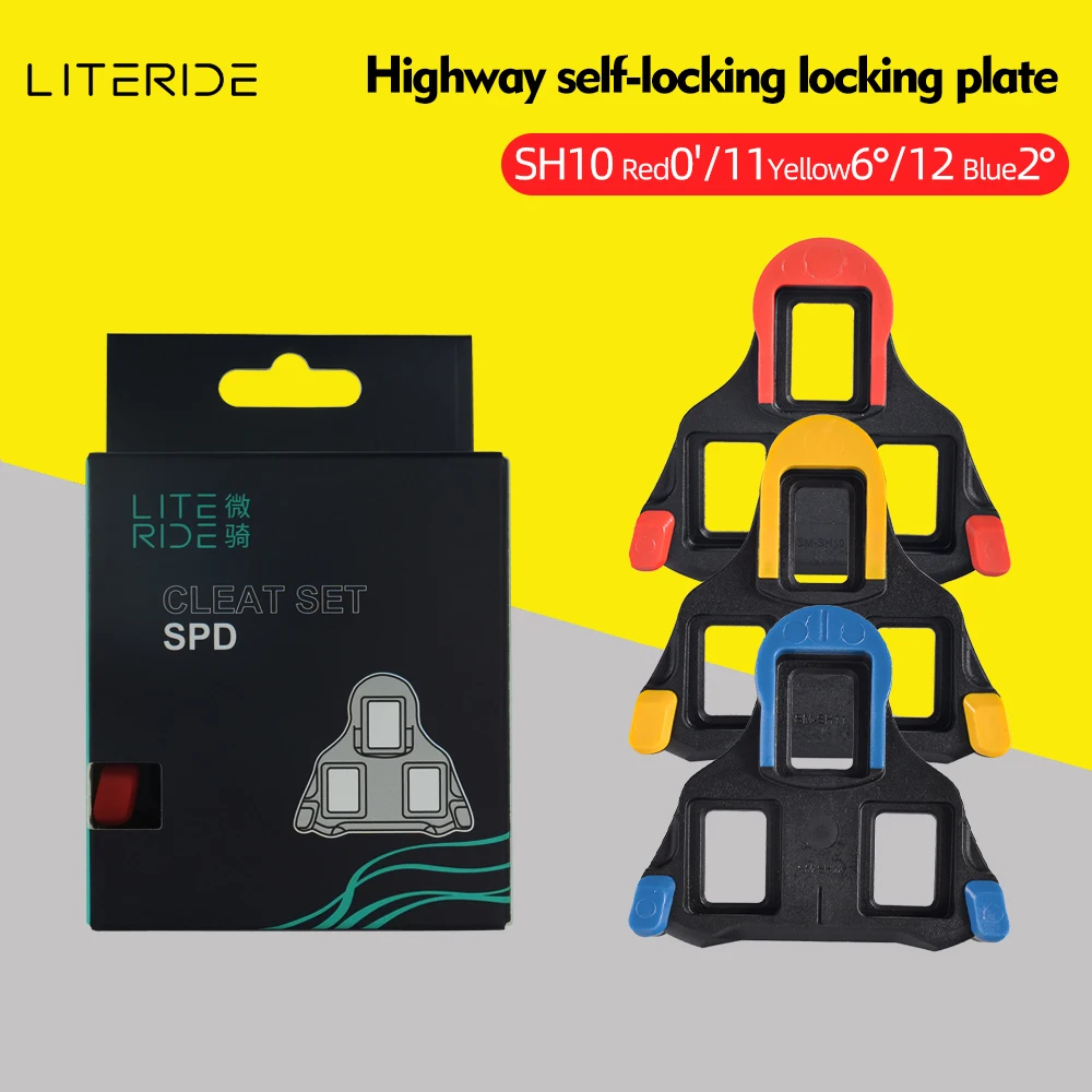 

LITERIDE Road Bike Pedal Cleat SPD Bicycle Pedals Plate Clip Self-locking Plate Float Pedal Cleats Cycling Shoes Bicycle