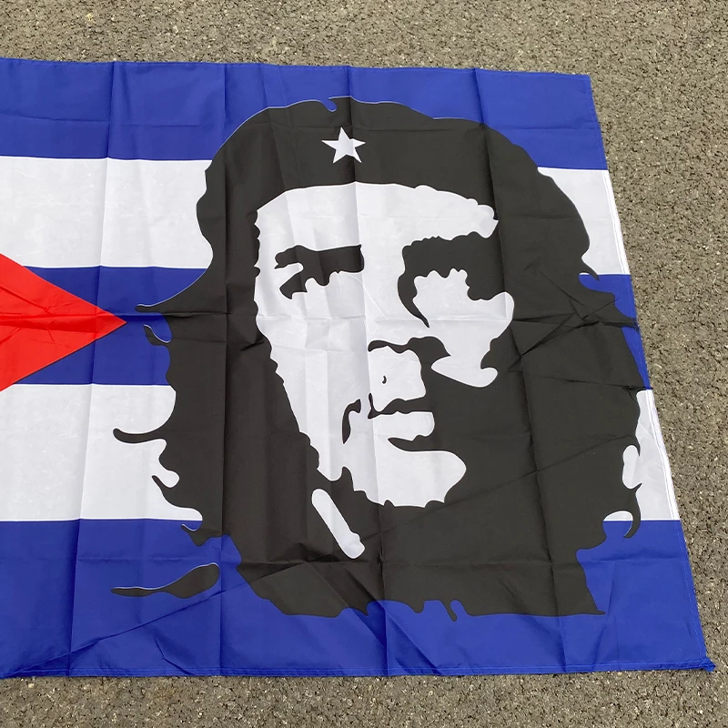 aerlxembrae 3x5ft Polyester cuba Flag    cuba revolution hero EI CHE Ernesto Guevara Flag