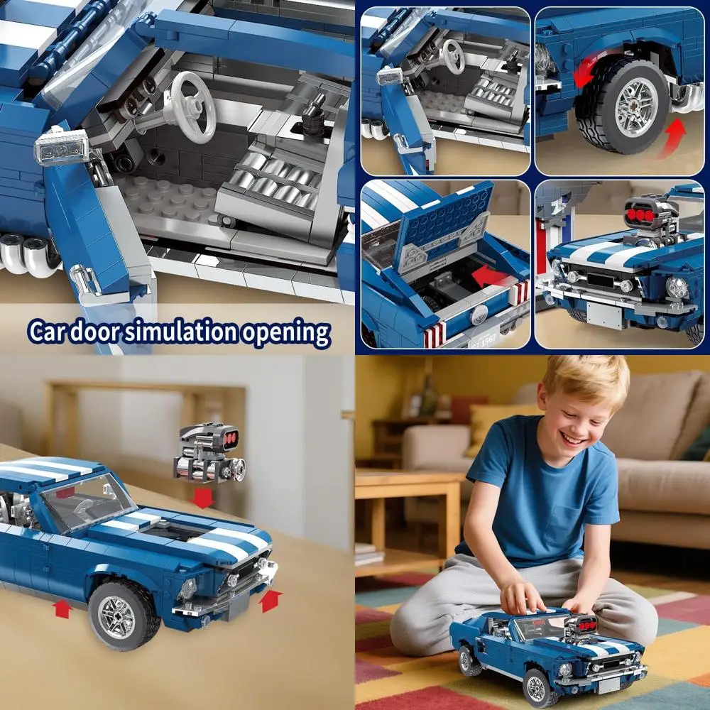 Kit de construção de carro RC escala 1:10 para adolescentes e adultos, 1680 peças, compatível com LEGO, adequado para maiores de 14 anos