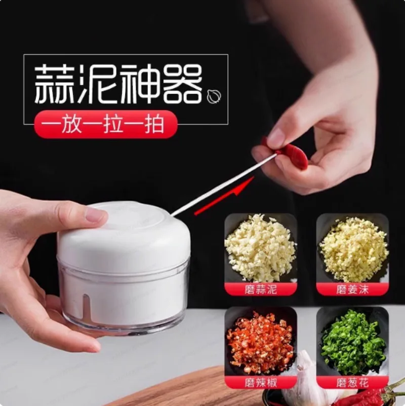 Mini mashed garlic,  press, manual  puller,  cutter,  stirrer, kitchen tools, simple model