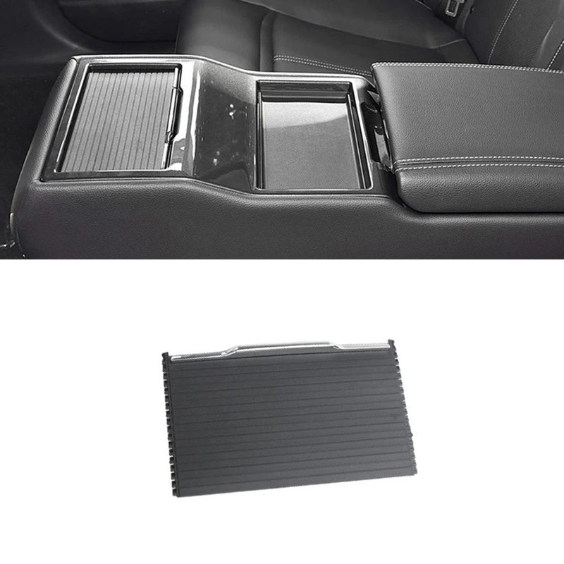 

Car Rear Seat Center Armrest Cup Holder Roller Cover Armrest Box Sliding Shutters For Ford Taurus 2015-2019