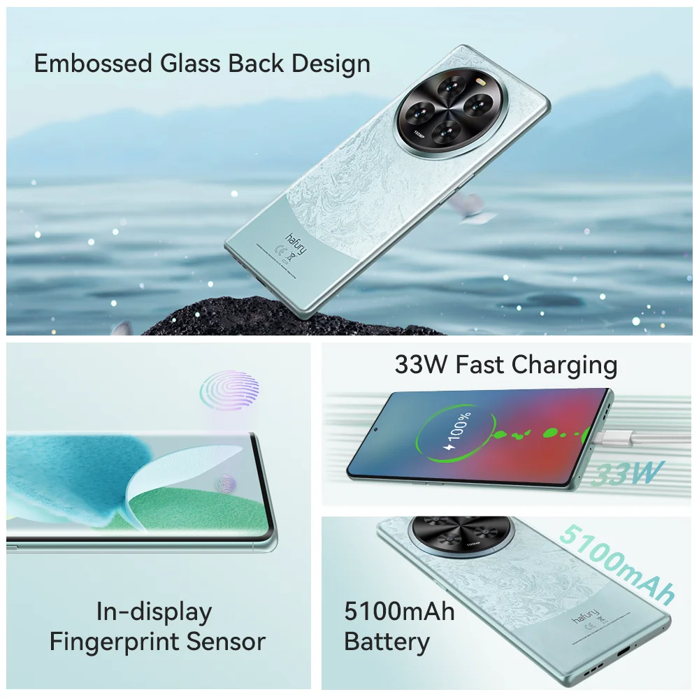 Imagem -05 - Envio do Brasil Cubot Hafury Meet Smartphone Android Tela Curva Amoled de 667 120 hz 24gb de Ram 12gb Mais 12gb Estendidos 256gb de Rom Helio G99 Câmera de 100 mp Nfcduplo Sim Duplo 4g Celular Telefones