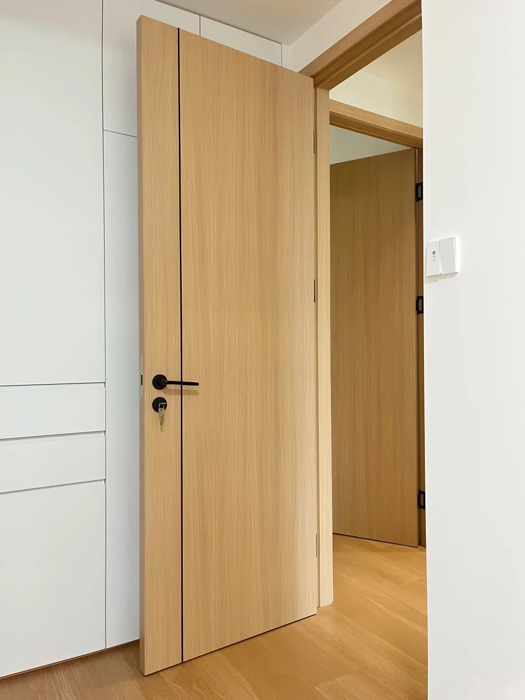 

Wholesale Internal Wooden Door Simple Designs Interior Room Flush Doors Bedroom Plain Swing Apartment Interior Panel Doors