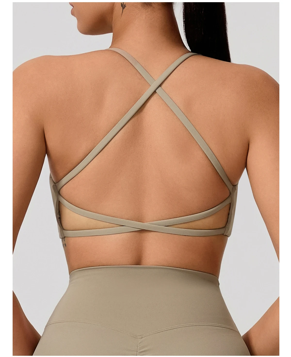 Hearuisavy Sommer Sexy Gym-Top für Damen, Lauf-BH mit Rückenkreuzung, Yoga-BH, Sport-BH, atmungsaktive Push-Up-Unterwäsche, Fitness-Workout-Top – Detail 22