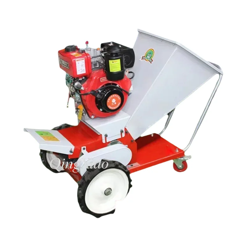 Chaff Cutter Branch Crusher Chaff Cutter Wood Shredder Garden Shredder Farming Chaff Kneading Machine