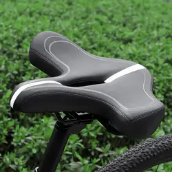 Wide Bicycle Seat Ergonomic Bike Saddles Bicycle Seat Seat Cushion Shock Absorbing Enlarged & Widened Comfort Wide Bike Seat For