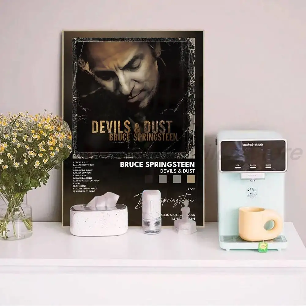 B-Bruce S-Springsteen постер хип-хоп музыкальная обложка альбома принты настенная живопись на холсте картина подарок комната домашний декор