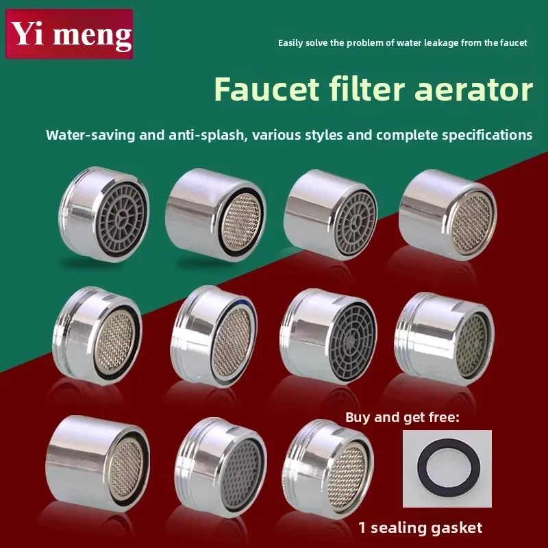 Water Faucet Foaming Device Kitchen Sink Bathroom Basin Filter Nozzle Foaming Device, Splash-Proof Faucet Fitting Accessory