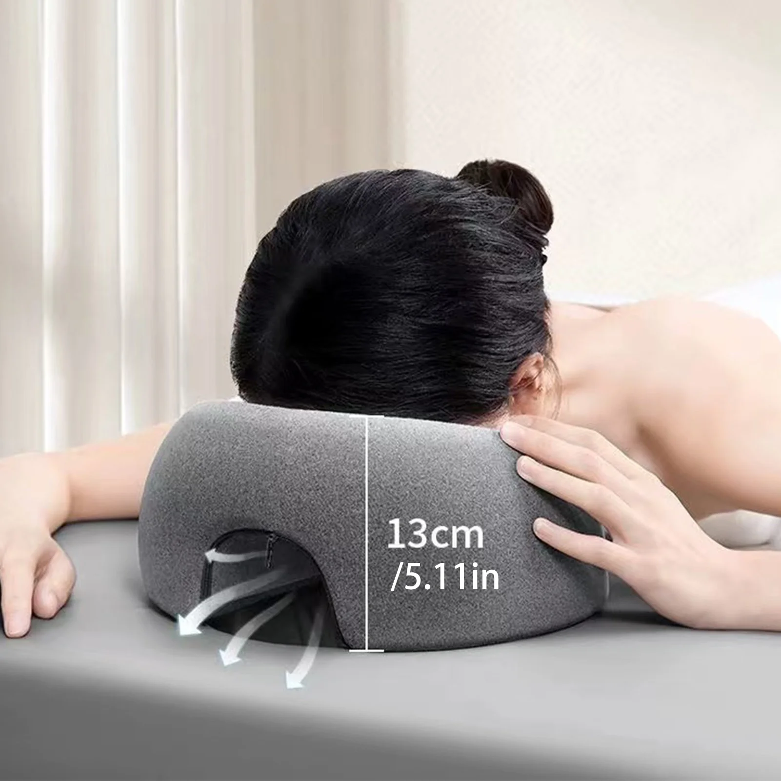 Face Down Pillow for Sleeping Comfortable Relaxation Salon Spa Facial Pillow Suitable for Neck Support Enhancement