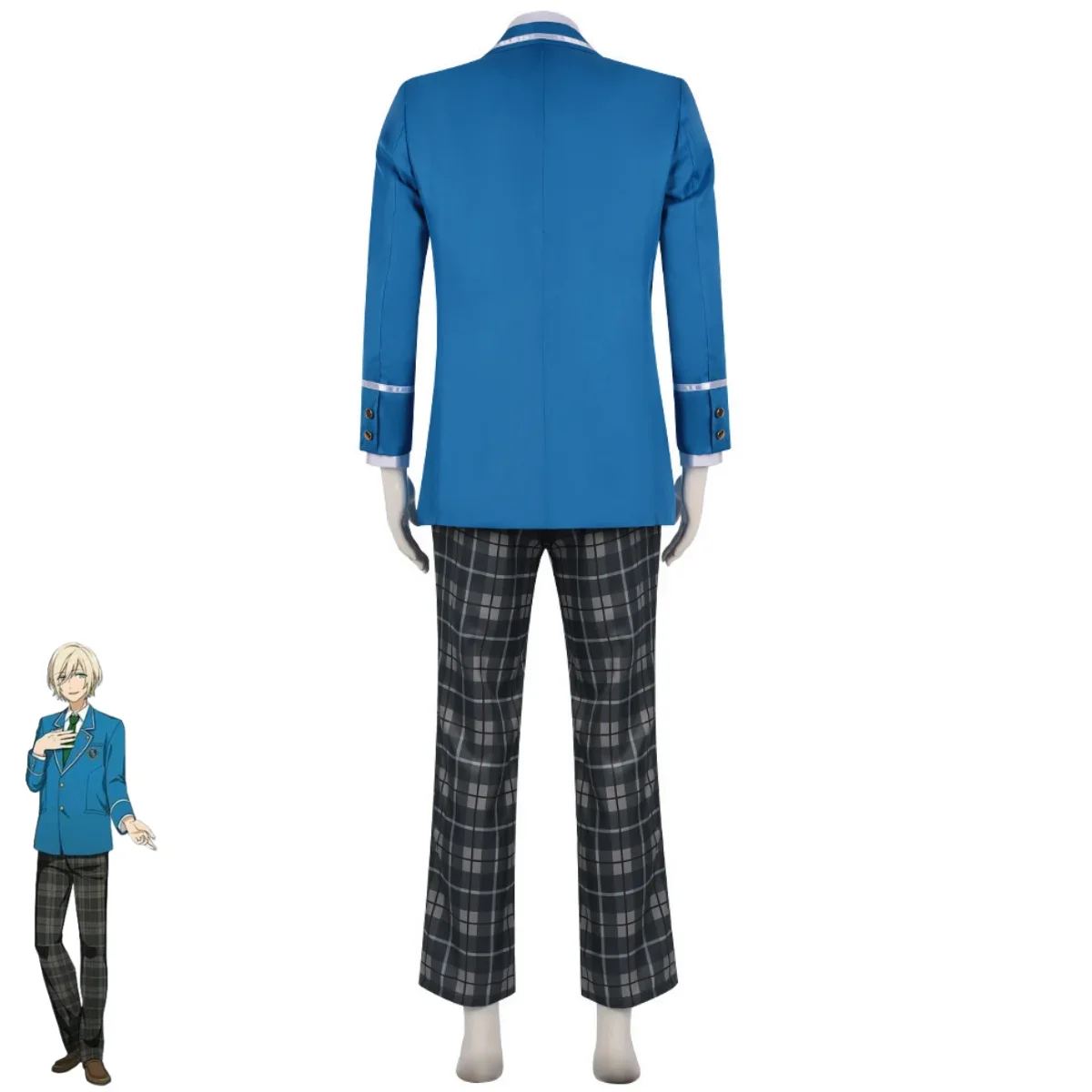 لعبة فرقة النجوم Akehoshi سوبارو Hidaka Hokuto Yuuki Makoto Isara Mao تأثيري حلي اليابانية الأزرق زي مدرسي التعادل coscos