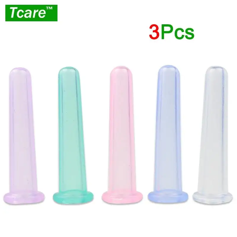 

3PCS Tcare Fashion Eye Mini Silicone Massage Cup Silicone Facial Massager Cupping Cup Face Care Treatment Dropshipping Random